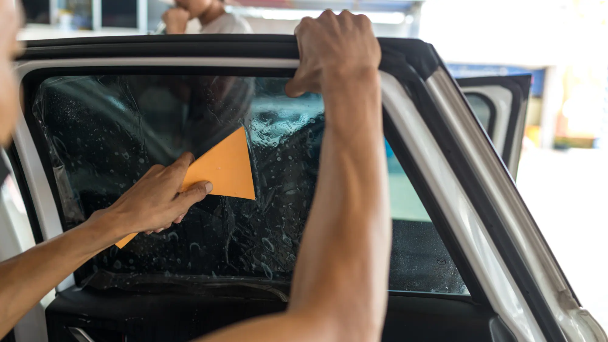 Ceramic window tint installation