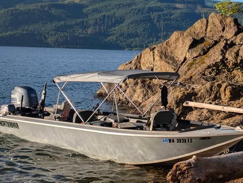 Boat – White Center Console – Lake - USA Wrap Co Gig Harbor WA