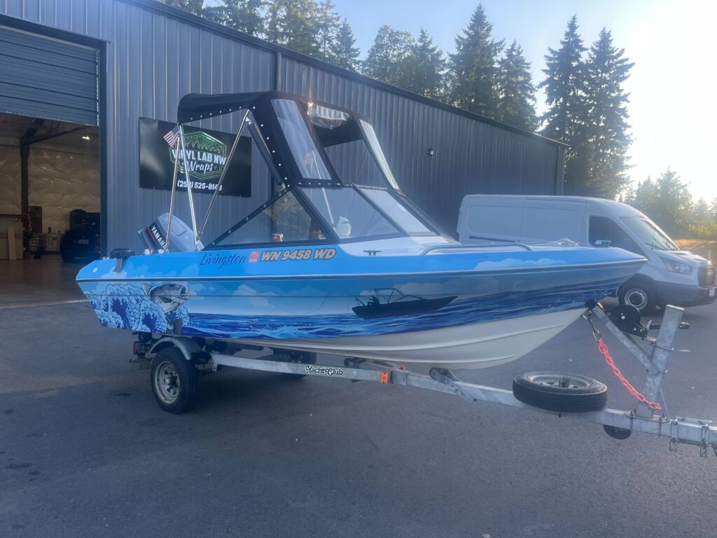 Full Wrap – Boat – Livingston - USA Wrap Co Gig Harbor WA
