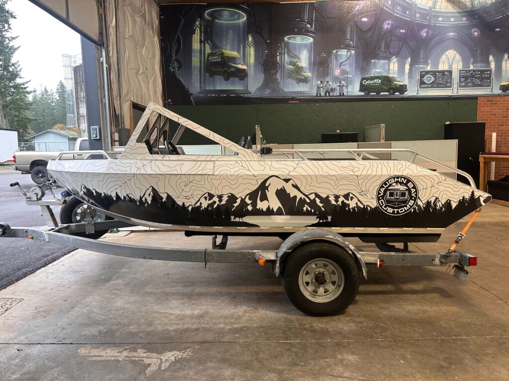 Full Wrap – Boat – Mighty Custom - USA Wrap Co Gig Harbor WA