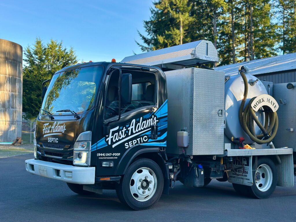 Full Wrap – Box Truck – Fast Adams Septic 2 - USA Wrap Co Gig Harbor WA