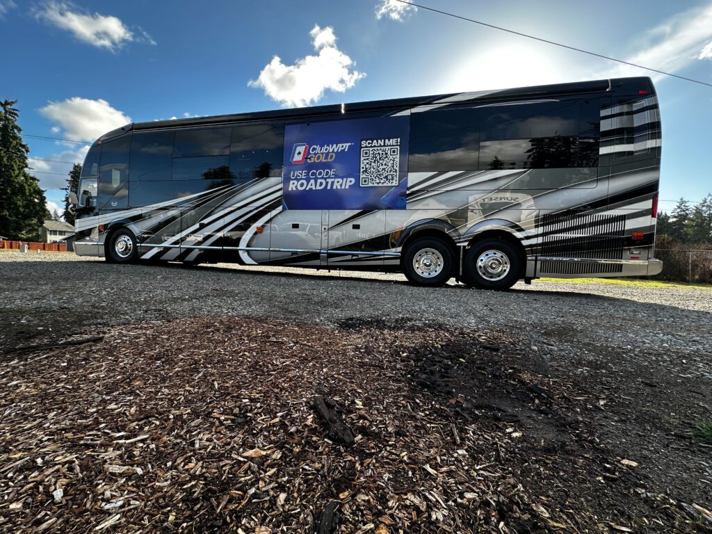 Full Wrap – Motorhome – ClubWPT - USA Wrap Co Gig Harbor WA