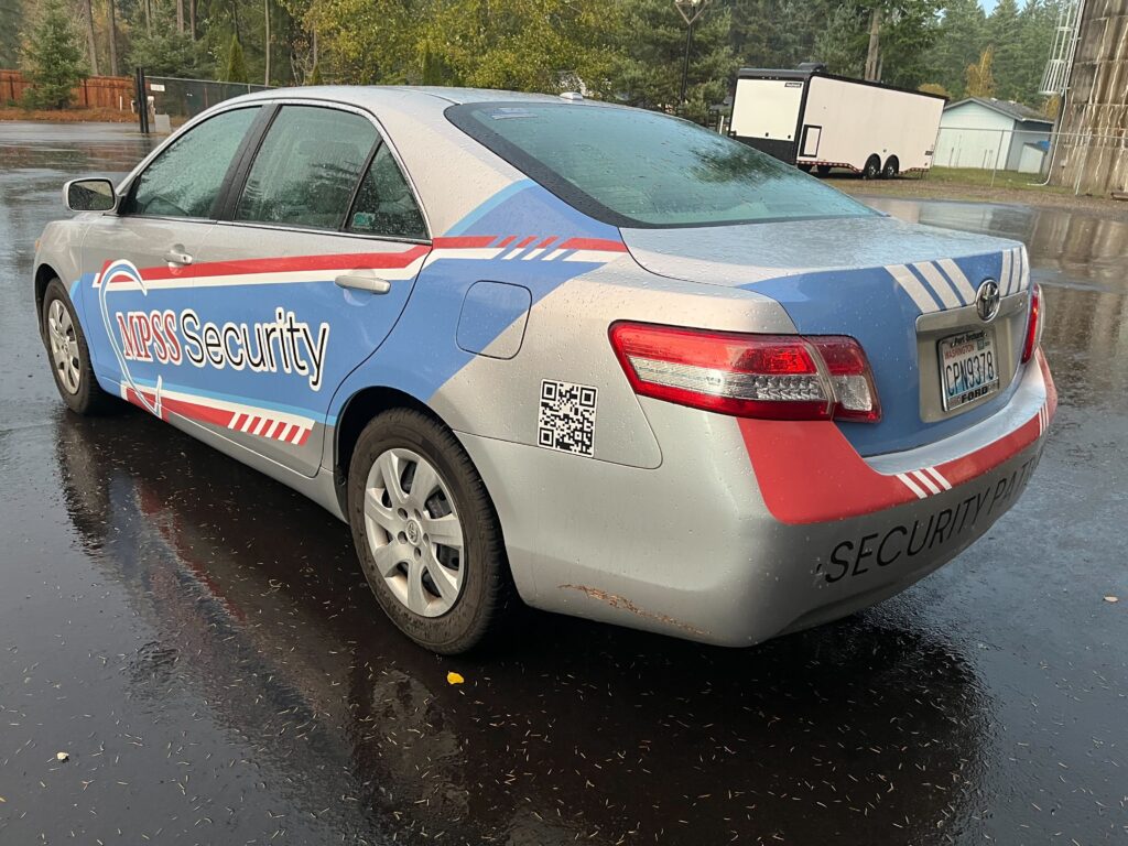 Full Wrap – Sedan – NPSS Security - USA Wrap Co Gig Harbor WA