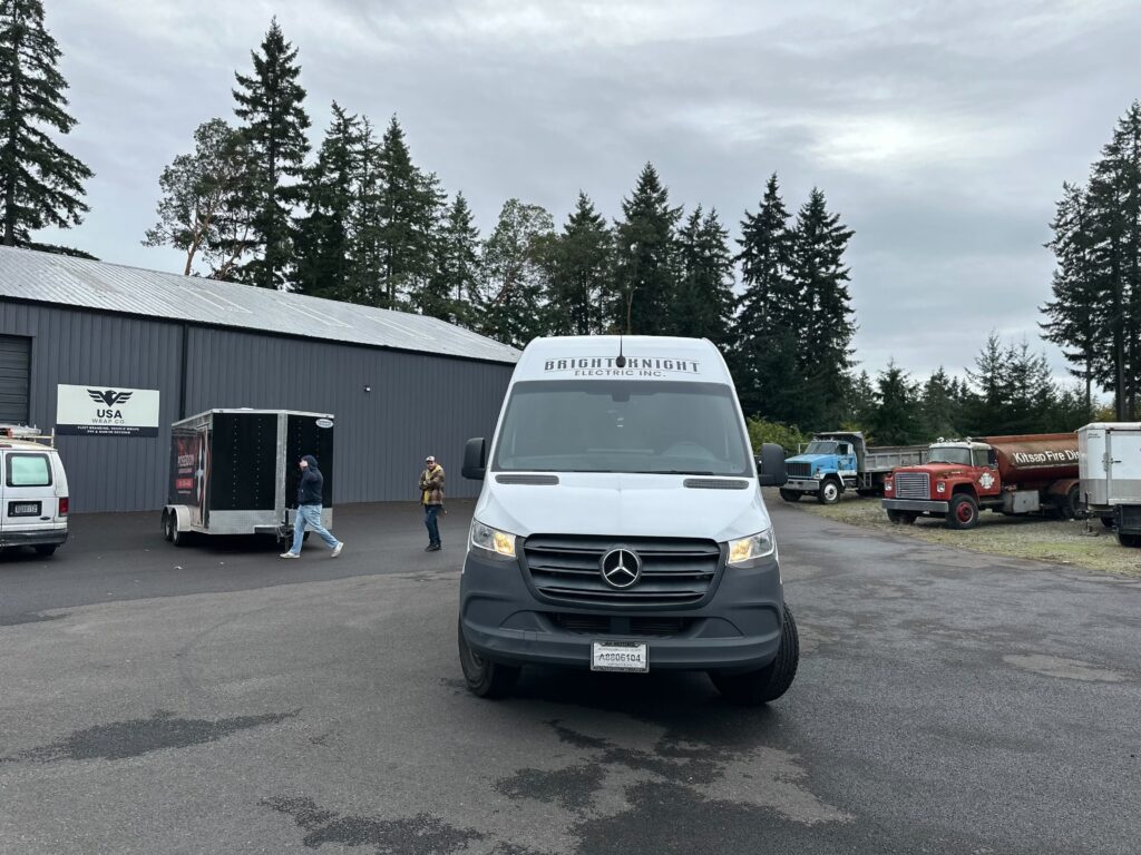Full Wrap – Sprinter Van – Bright Knight Electric Inc - USA Wrap Co Gig Harbor WA