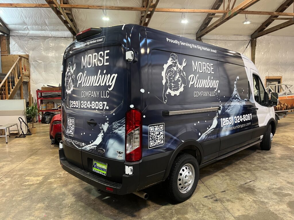 Full Wrap – Sprinter Van – Morse Plumbing Company LLC 5 - USA Wrap Co Gig Harbor WA