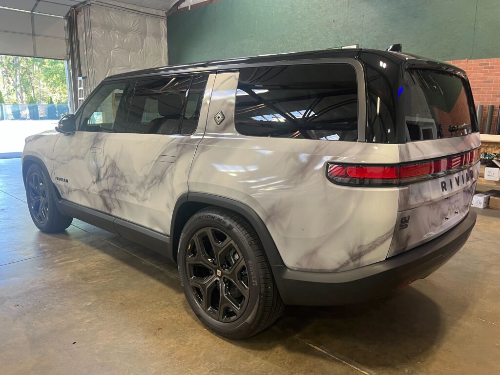Full Wrap – SUV – Rivian 4 - USA Wrap Co Gig Harbor WA