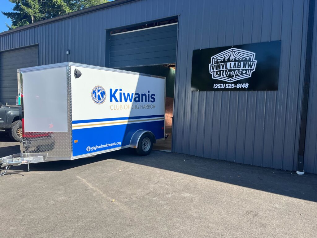 Full Wrap – Trailer – Kiwanis Club of Gig Harbor 3 - USA Wrap Co Gig Harbor WA