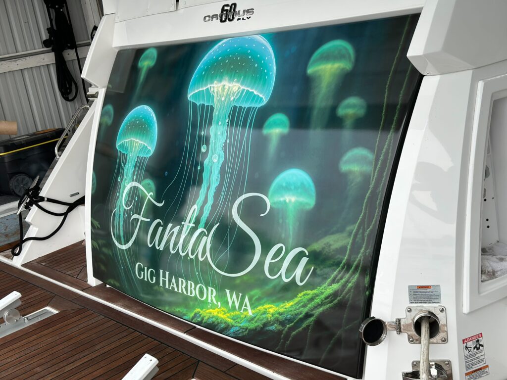 Partial Wrap – Boat – Gantad Sea - USA Wrap Co Gig Harbor WA