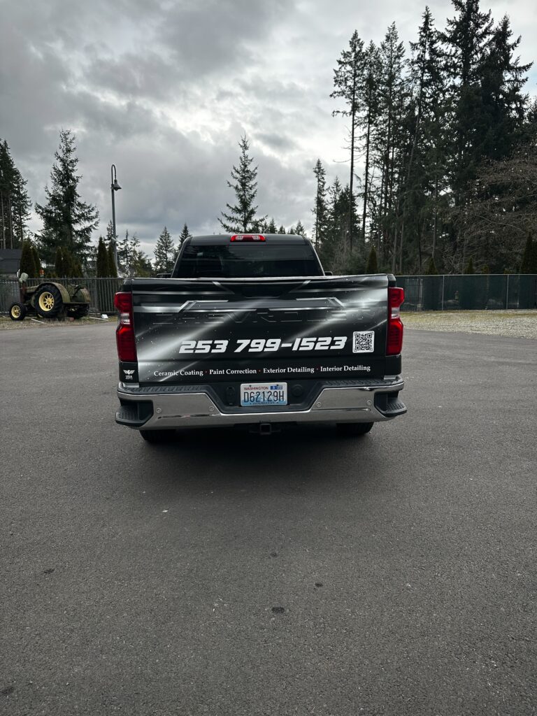 Partial Wrap – Pickup Truck – Detailing Service - USA Wrap Co Gig Harbor WA