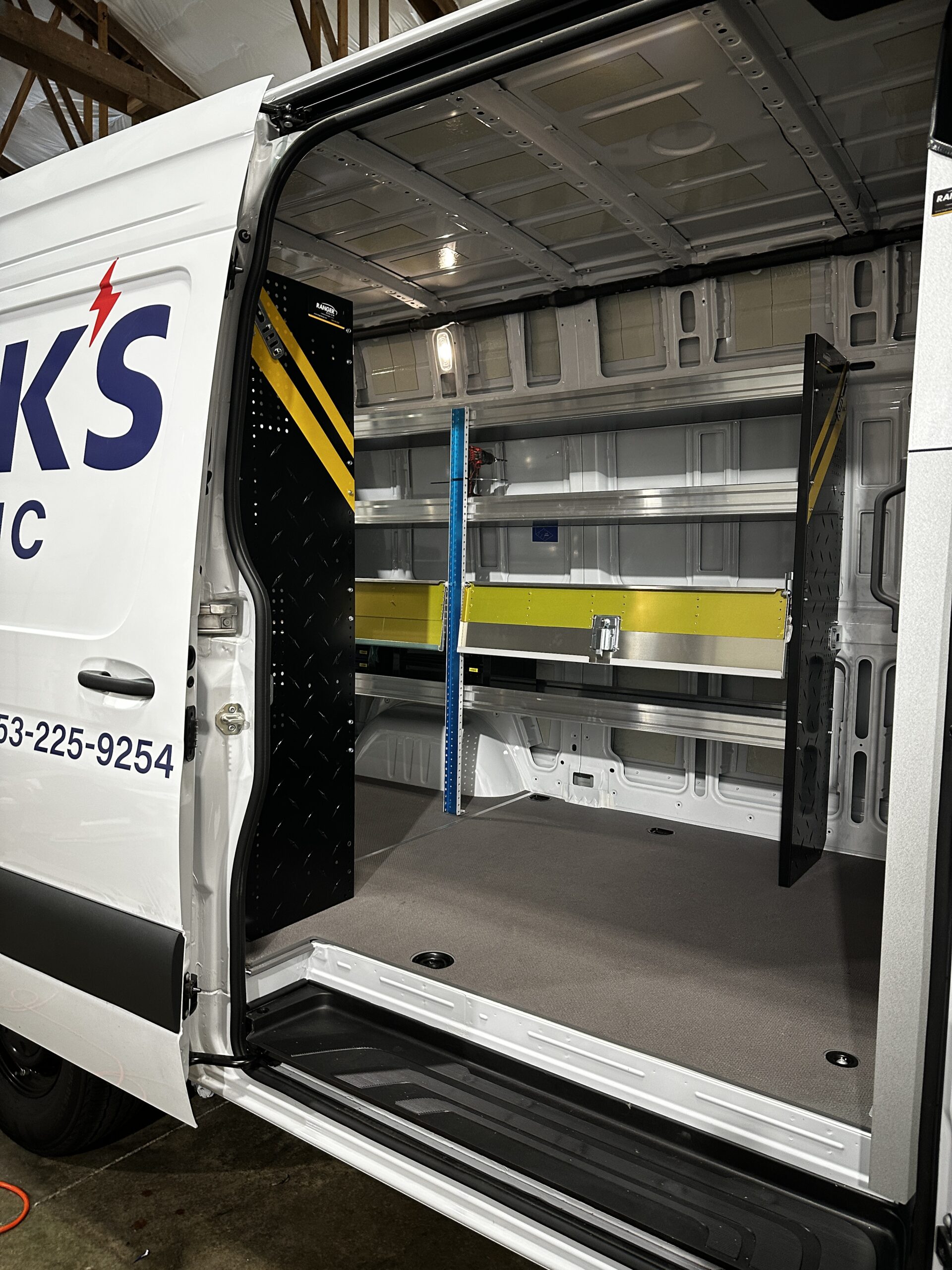 Wraps, van shelves, paint film, and window tint